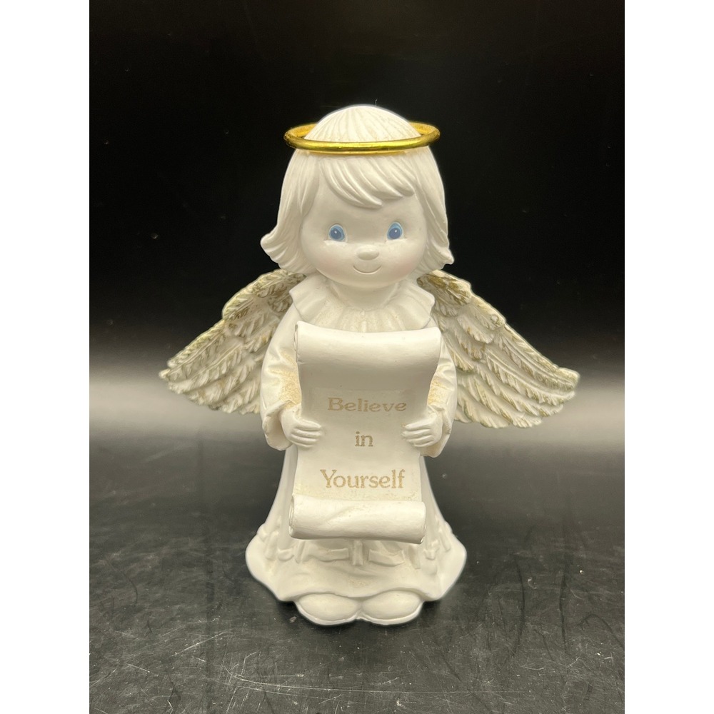 Papel Gift Angel Figurine Believe In Yourself 1999 Home Decor Religious 3.75"